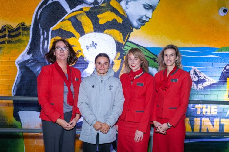 Jasmine Joyce with Principality Building Society representatives Jasmine Joyce with Principality Building Society representatives
